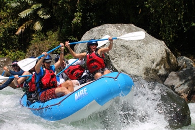 River rapids extreme adventures in Costa Rica
