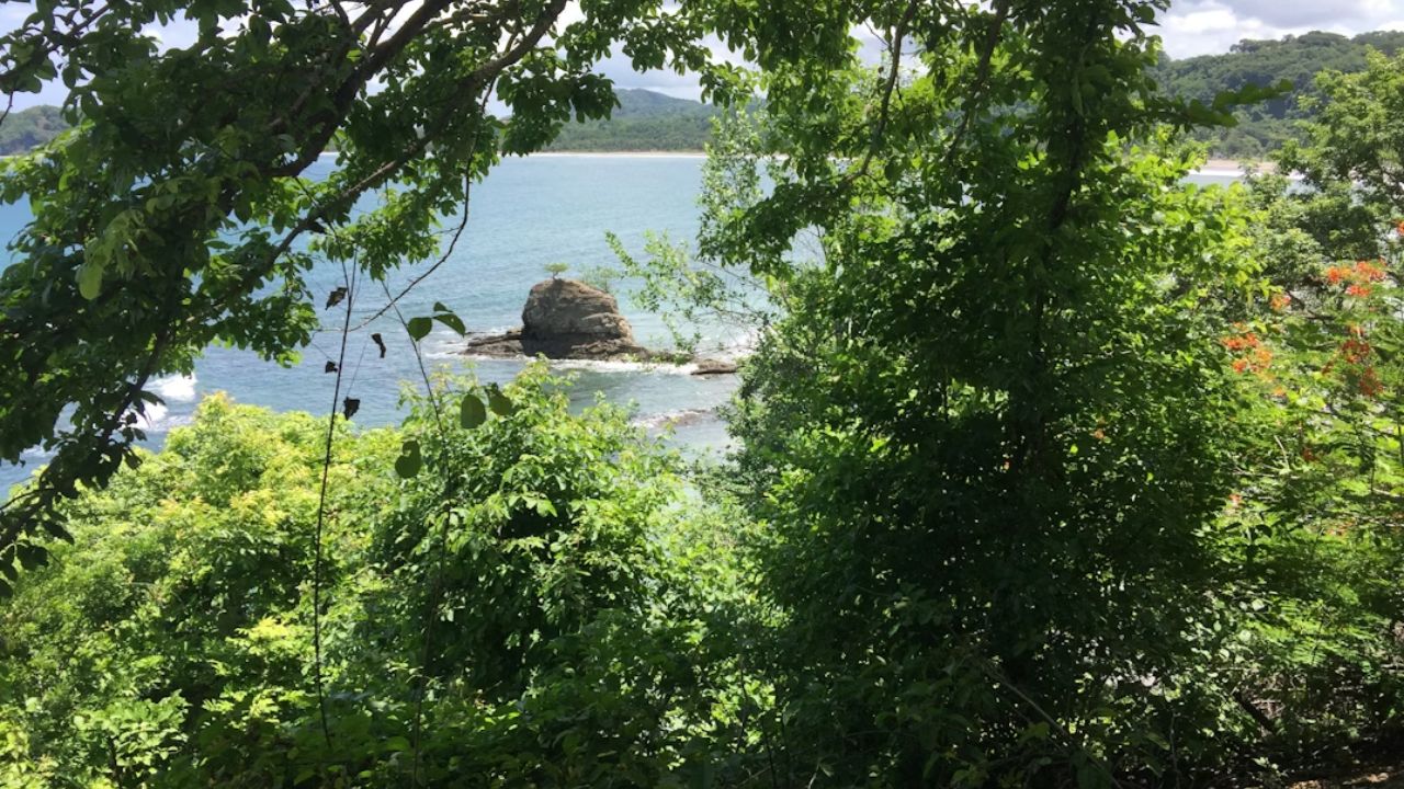  The beautiful shoreline of Costa Rica on the Nicoya Peninsula just south of Samara. 