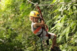 Zip lining in Costa Rica